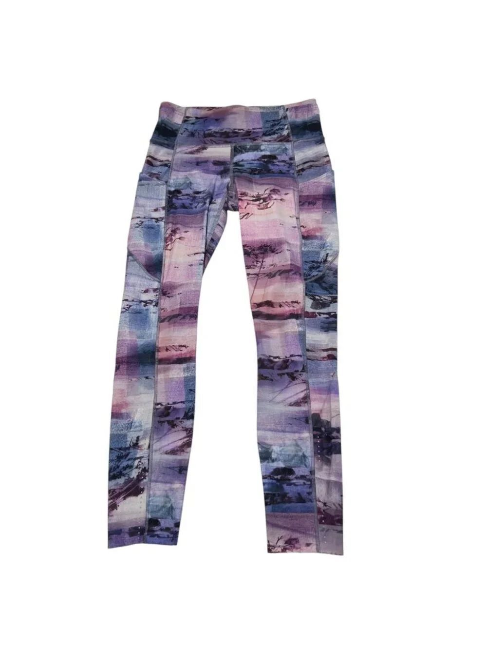 Lululemon Fast and Free 7/8 Tight 25" Inseam Sunrise Silhouette Size 6